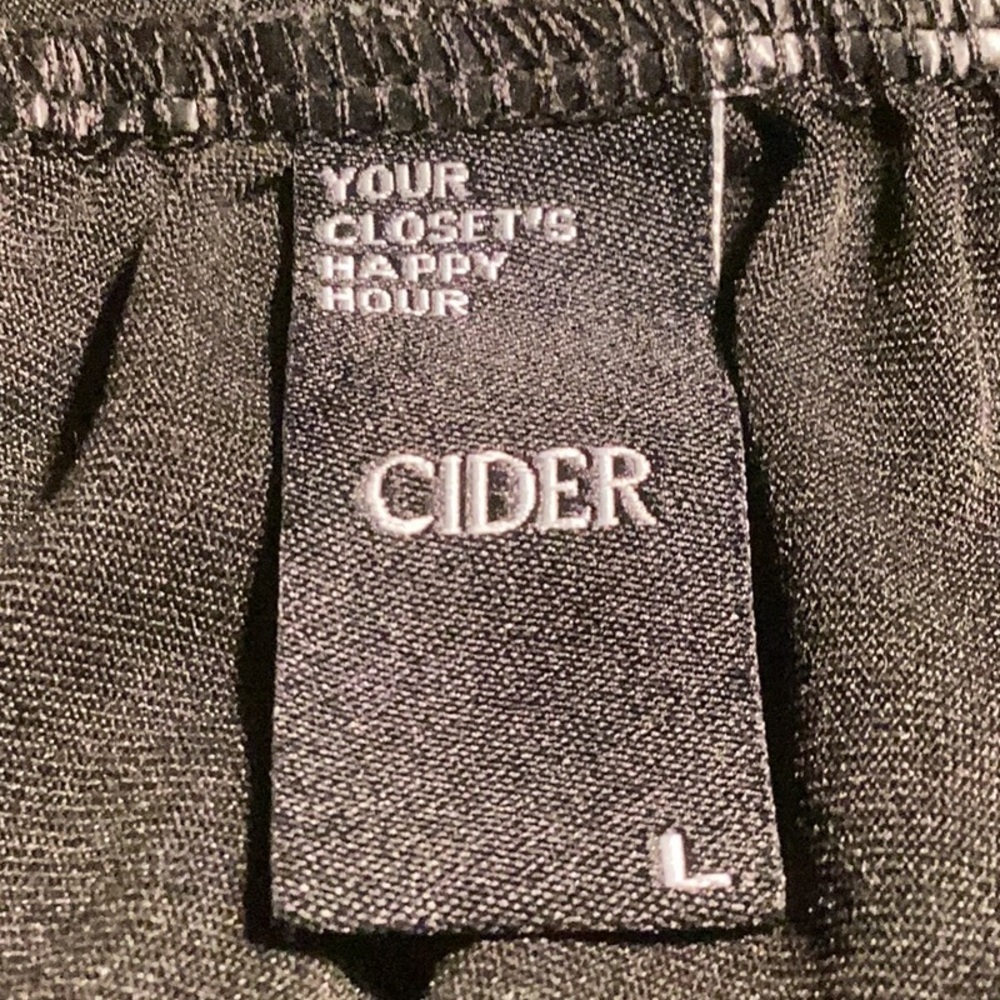 CIDER Elegant Black Ruched Mesh Top - Picture 6 of 9